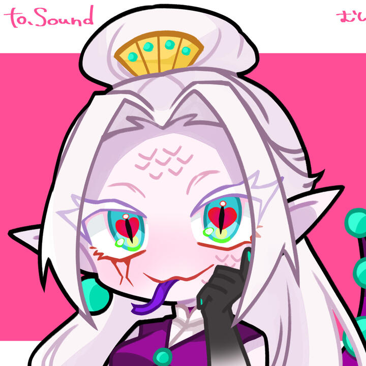 Anime albino naga girl